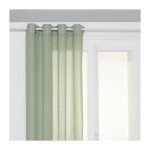 Rideau voilage � ?illets 'paxta' 135x240cm vert c�ladon
