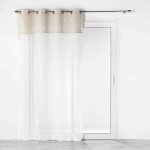 Rideau voilage � ?illets 'samira' 140x240cm blanc