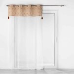 Paris prix - rideau voilage � ?illets 'samira' 140x240cm terracotta
