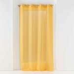 Rideau voilage � ?illets 'sandra' 140x180cm jaune