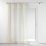 Rideau voilage � nouettes 'norine' 140x240cm naturel
