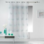 Rideau voilage  papillona  140x240cm bleu