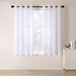 Rideau voilages transparent - en d�grad� � oeillets - pour cuisine salon chambre - 2 panneaux 140175cm ...