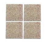 Salone - se'rie 4 pcs 84 kg dalles de be'ton pour pied de parasol de jardin exte'rieur 50x50 cm e'paisseur ...