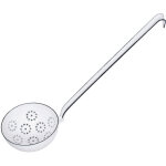 Riess ecumoire / louche avec louche perfor�e �9cm �mail classic blanc