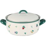 Riess - kelomat - riess casserole avec couvercle en mail 16 cm 1 litre gmundner streublumen