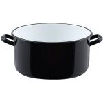 Riess - kelomat - riess casserole mi - haute avec rebord �24cm 4 litres noir �mail classic riesen