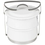 Riess porte - repas 2 pices 14cm mail blanc
