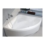 Riho - baignoire d'angle acrylique neo 140x140 cm - gris - sans tablier - gris - 140 - -