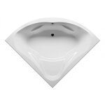 Riho - baignoire d'angle acrylique neo 140x140 cm - gris - sans tablier - gris - 140 - -