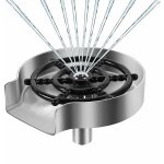 Rince verre en acier inoxydable, accessoires pour evier de cuisine, rondelle en mtal, rince verre evier, ...