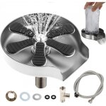 Rince verre evier pour evier de cuisine, lave verres en acier inoxydable, nettoyeur pour bouteilles d'eau ...