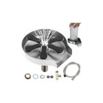 Rince verre evier, laveuse automatique tasses 304 rince verre en acier inoxydable, rince verre pour vier ...