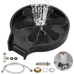 Rince verre evier, laveuse automatique tasses 304 rince verre en acier inoxydable, rince verre pour vier ...