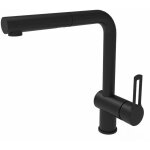 Paffoni - ringo - robinetterie d'�vier avec embout extractible, noir mat rin185no