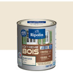 Ripolin - peinture pour bois int�rieur et ext�rieur - satin - 0, 5l - blanc cass� ral 1013