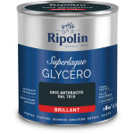 Peinture couleur superlaque glycro 2en1 brillant - 0, 5l - gris anthracite ral 7016 - ripolin