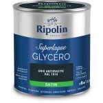 Ripolin - peinture couleur superlaque glycro 2en1 satin - 0, 5l - gris anthracite ral 7016