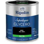 Ripolin - peinture couleur superlaque glyc�ro 2en1 satin - 0, 5l - noir ral 9005