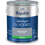 Ripolin - peinture couleur superlaque glycro 2en1 satin - 2l - gris clair ral 7035