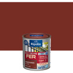Ripolin - peinture pour fer ext�rieur - brillant - 0, 25l - rouge basque ral 3004