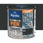 Peinture fer glycro ripolin xpro3 fer mat noir 0, 5 l