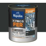 Peinture pour fer extrieur - mat - 2l - noir ripolin