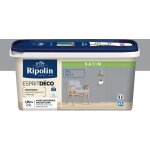 Ripolin - peinture murale toutes pièces - mat - 2, 5l - gris galet Ripolin - peinture murale toutes pièces - mat - 2, 5l - gris galet