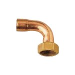 Manchon fer cuivre coude 2 pi�ces f - douille cu + jt 15x21 - 12