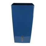 Riss - bac a fleurs carré riviera eva new haut - plastique - 52x52 cm - bleu Riss - bac a fleurs carré riviera eva new haut - plastique - 52x52 cm - bleu