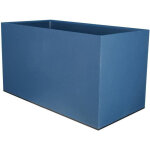 Riss - bac a fleurs rectangulaire riviera granit - plastique - 80x40 cm - bleu