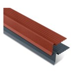 Rive ajustable pour tôle tuile bacacier tuile r® coloris: brun mat - dimension: 1200 mm longueur Rive ajustable pour tôle tuile bacacier tuile r® coloris: brun mat - dimension: 1200 mm longueur