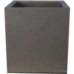 Bac a fleurs - riviera - granit - 29, 5x29, 5x33, 5 cm - gris
