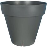 Riviera - jardini�re ronde loft - plastique - diam�tre 30 cm - gris