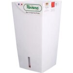 Riviera - pot de fleurs carr en plastique eva new - 28 x 28 x h 52 cm - 31 l - blanc