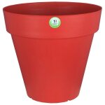 Riviera - pot de fleurs soleilla - rond - � 39, 2 x 35, 8 cm - rouge
