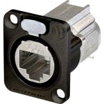 Rj45 connecteur de donnes srie ethercon d neutrik ne8fdx - y6 - b rj45 femelle, droit ple: 8p8c noir ...