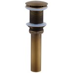 Rnemitery ? bonde de lavabo pop - up sans trop - plein ? acier inoxydable et laiton ? drainage rapide ...