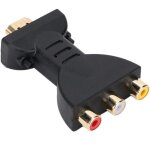 Rnemitery - convertisseur vid�o audio - hdmi vers rca adaptateur hdmi � av rouge blanc jaune de synchronisatio ...
