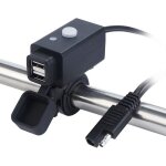 Rnemitery - impermable moto usb chargeur avec interrupteur 5v dual ports, chargeur pour lectroportatif, ...