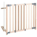 Roba - barriere de s�curit� b�b� pour escalier safety up largeur de 93. 5 a 120. 5 cm - bois naturel