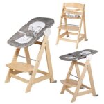 Roba - chaise haute volutive born up 2 en 1 + transat inclinable - sternenzauber - des la naissance ...