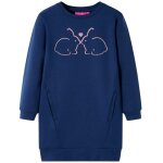 Robe sweatshirt pour enfants bleu marine 104