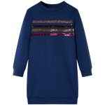 Robe sweatshirt pour enfants bleu marine 116 Robe sweatshirt pour enfants bleu marine 116