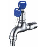 Robinet ext�rieur antivol en laiton ? r�sistant � la corrosion ? avec serrure et 2 cl�s ? pour machine ...