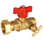 Sferaco - robinet apr�s compteur droit � purge m�le 3 / 4' (20x27) - �crou tournant 3 / 4' (20x27)