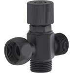 Noyon&thiebault - robinet d'arrt 3 voies m3 / 8 - f3 / 8 noir