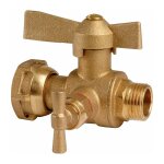 Robinet d'arr�t � boisseau sph�rique � purge - ravani - m 1 / 2' - f 3 / 4' - apr�s compteur d'eau