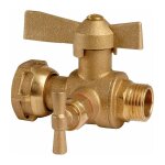 Robinet d'arrt  boisseau sphrique  purge - ravani - mf 3 / 4' - aprs compteur d'eau