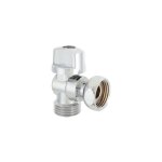 Robinet d'arr�t equerre 1 / 4 de tour, m�le / femelle 20 x 27 mm chrome